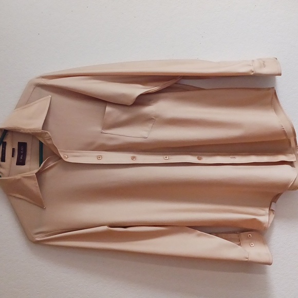 Vintage 70s Van Heusen nylon button down retro shirt - Picture 3 of 11